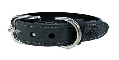 Afbeelding laden in galerijviewer, Sazzz Halsband hond nomad vintage leer antraciet
