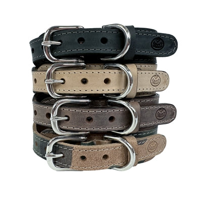Afbeelding laden in galerijviewer, Sazzz Halsband hond boho vintage leer beige
