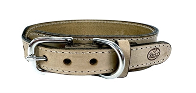 Afbeelding laden in galerijviewer, Sazzz Halsband hond boho vintage leer beige
