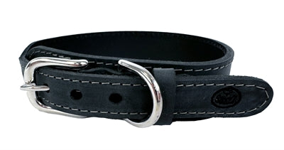 Afbeelding laden in galerijviewer, Sazzz Halsband hond boho vintage leer antraciet
