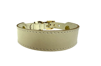 Afbeelding laden in galerijviewer, Sazzz Halsband hond sweetie leer creme
