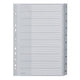 Numerieke tabbladen leitz 1280 grijs pp (polypropeen)