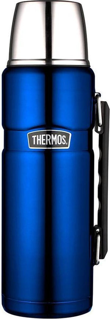 Thermos king fles - 1,2 liter - metallic blauw