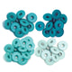 We r makers • wide eyelets 40pcs aqua
