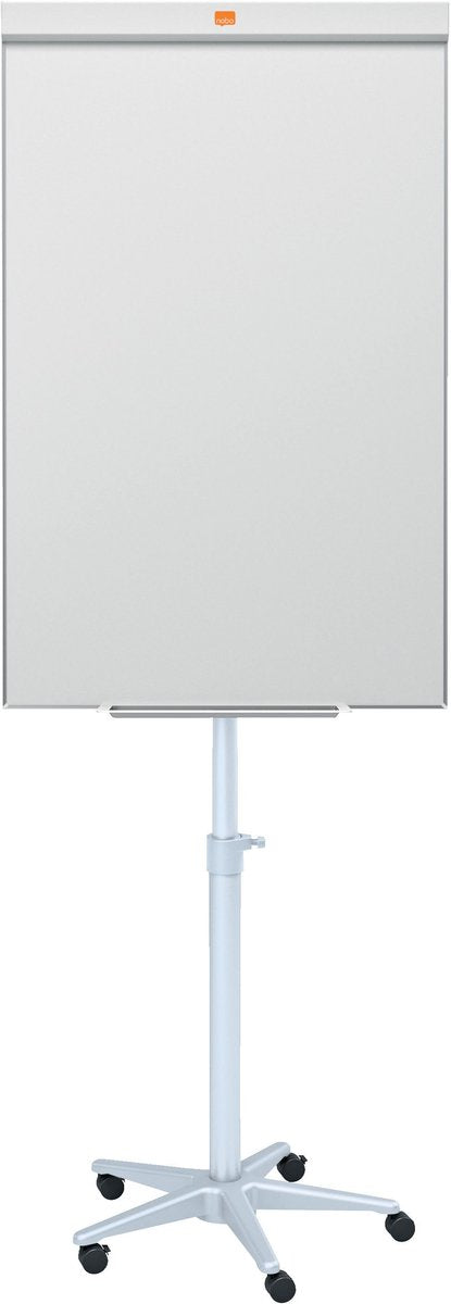 Nobo impression pro stalen mobiele flipover - in hoogte verstelbaar - inclusief marker - wit