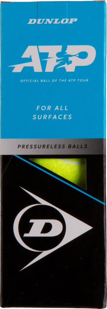 Dunlop atp 4 tennisballen - geel - 3 stuks