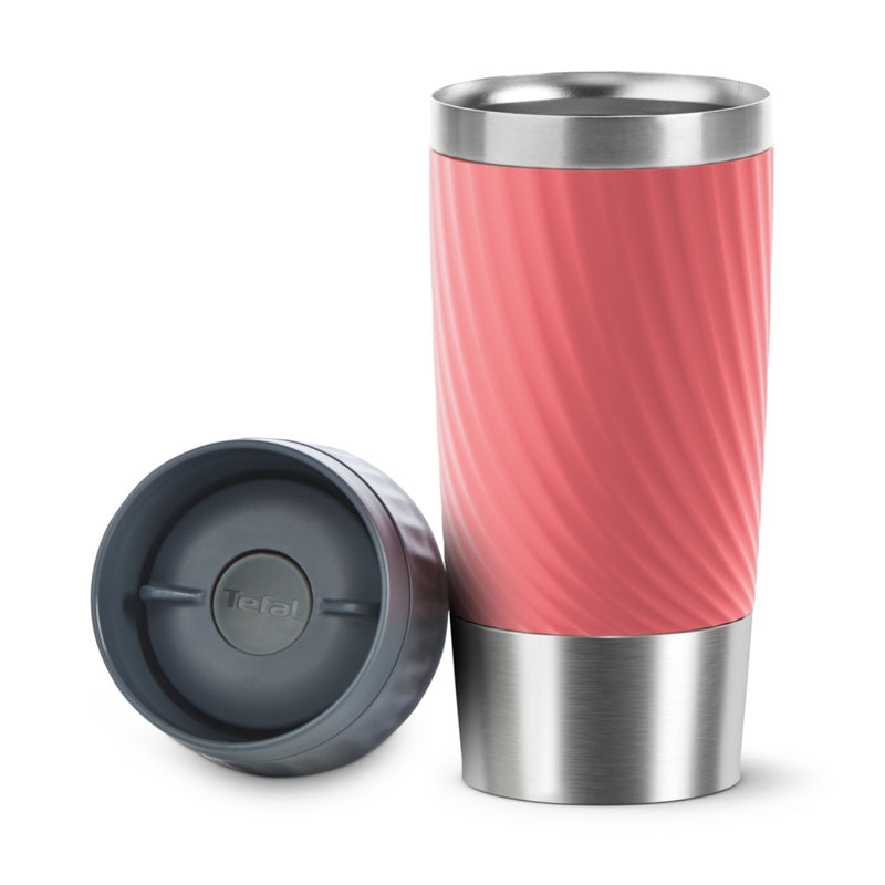 Afbeelding laden in galerijviewer, Tefal travel mug easytwist isoleerbeker 0.36l koraalrood
