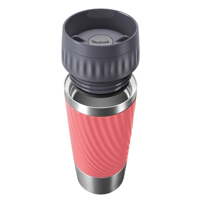 Afbeelding laden in galerijviewer, Tefal travel mug easytwist isoleerbeker 0.36l koraalrood
