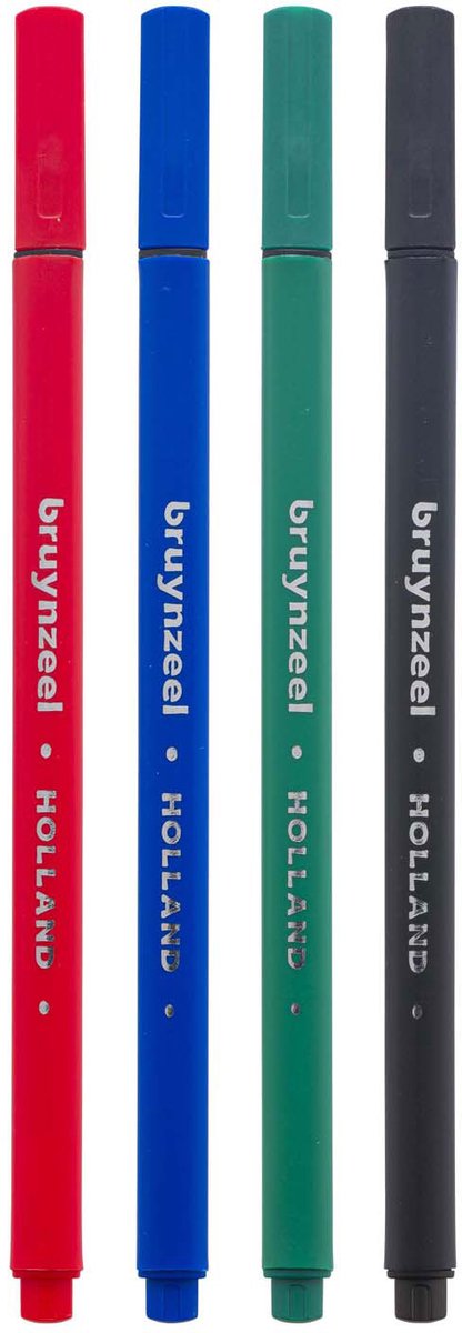 Afbeelding laden in galerijviewer, Bruynzeel fineliner set 4 kleuren
