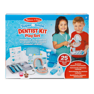 Afbeelding laden in galerijviewer, Melissa doug super smile dentist kit play set
