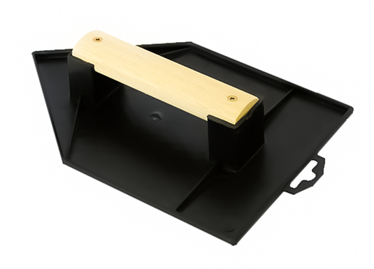 Mob 1063734 - schuurbord plastiek zw. gepunt27 x 18cm houten handvat | 6 stuks
