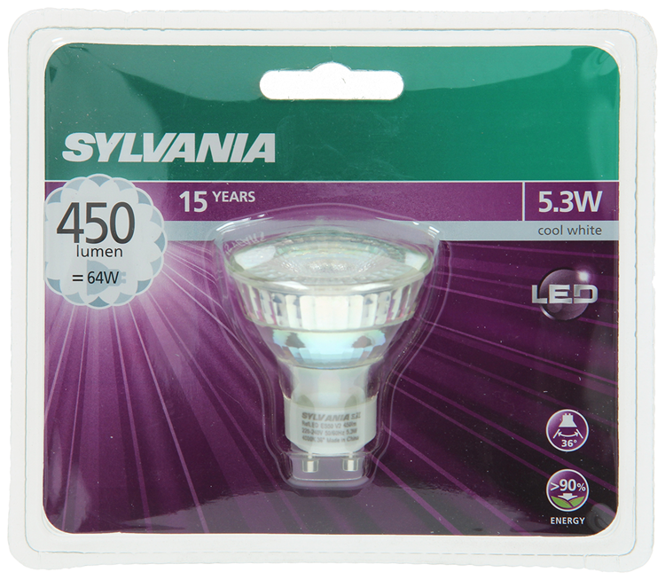 Afbeelding laden in galerijviewer, Sylvania 1056549 - syl ledspot kw gu10 450lm 6w=50w | 6 stuks
