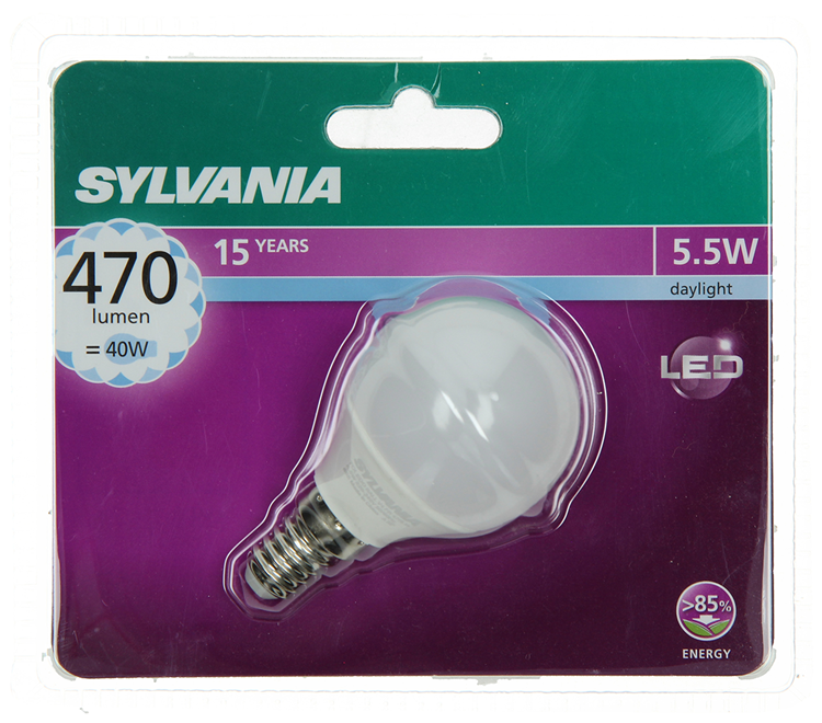 Afbeelding laden in galerijviewer, Sylvania 1059973 - syl led kogel e14 5,5w= 40w 470 lm 6500k | 6 stuks
