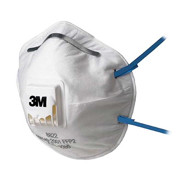 Afbeelding laden in galerijviewer, 3m 8822c3 stofmasker met ventiel - ffp2 (3st)
