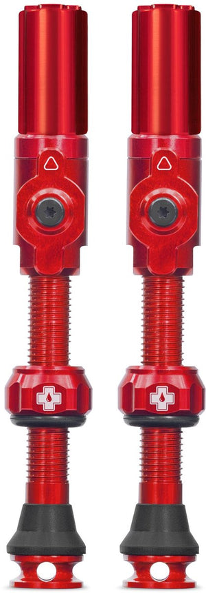 Muc-off tubeless ventiel big bore hybrid large red auto schräder ventiel 45mm