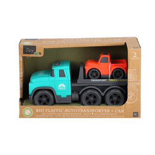 Afbeelding laden in galerijviewer, Jipy bio transporter klein + 1 auto | 2 stuks
