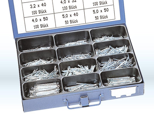 Dresselhaus assortiment splitpennen sort.splints 8549 din 94 galvanized