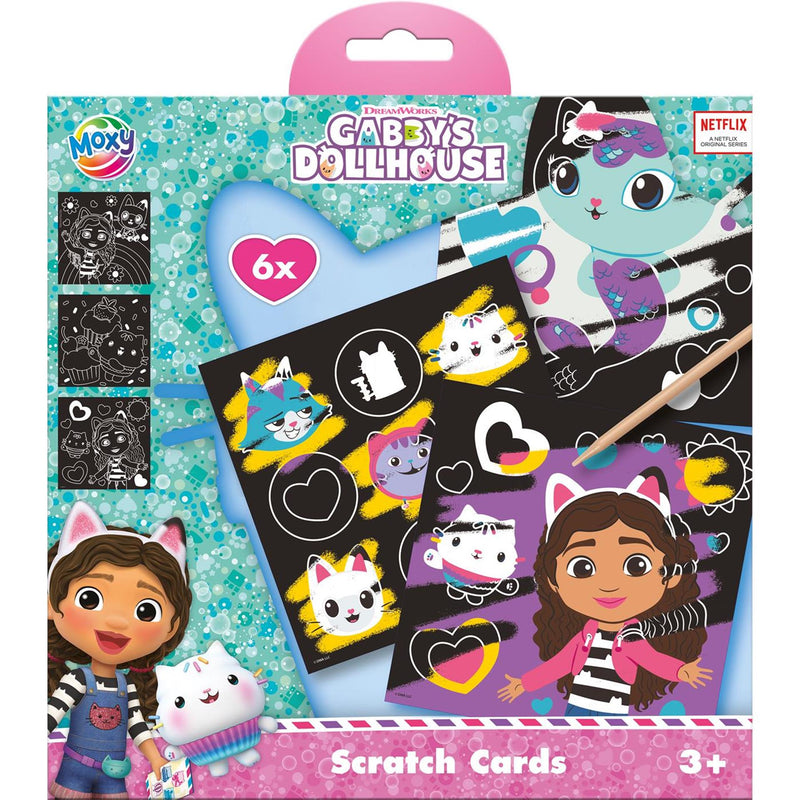Afbeelding laden in galerijviewer, Moxy scratch kaarten gabby's poppenhuis set, 7dlg.
