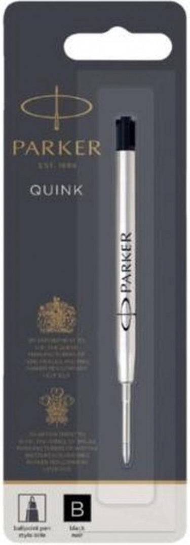 Parker balpenvullingen | broad punt | zwarte quinkflow inkt | 1 stuk
