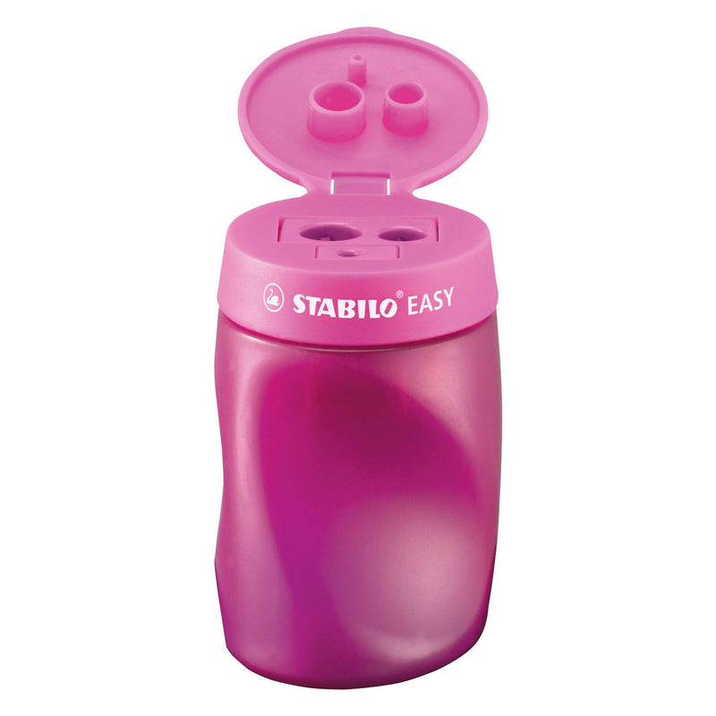 Afbeelding laden in galerijviewer, Stabilo easysharpener - 3 in 1 puntenslijper - links - roze
