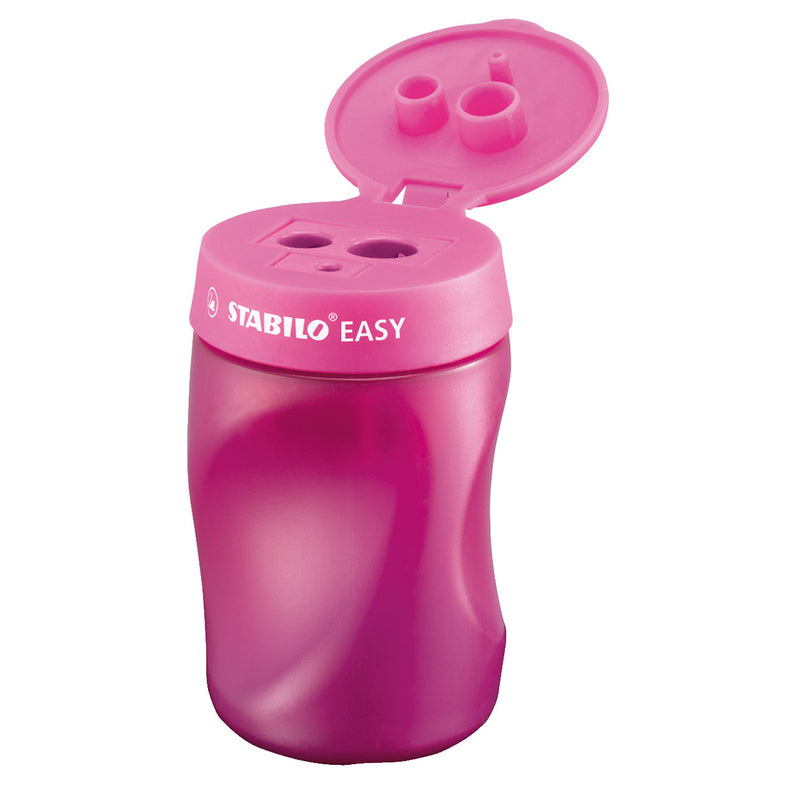 Afbeelding laden in galerijviewer, Stabilo easysharpener - 3 in 1 puntenslijper - rechts - roze
