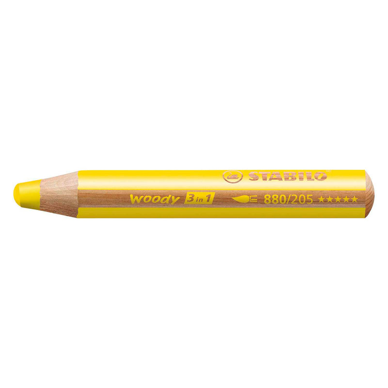 Afbeelding laden in galerijviewer, Stabilo woody 3 in 1 - multitalent potlood - geel - per stuk
