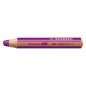 Stabilo woody 3 in 1 - multitalent kleurpotlood - lila