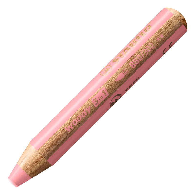 Afbeelding laden in galerijviewer, Stabilo woody 3 in 1 - multitalent kleurpotlood - pastel roze
