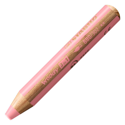 Stabilo woody 3 in 1 - multitalent kleurpotlood - pastel roze