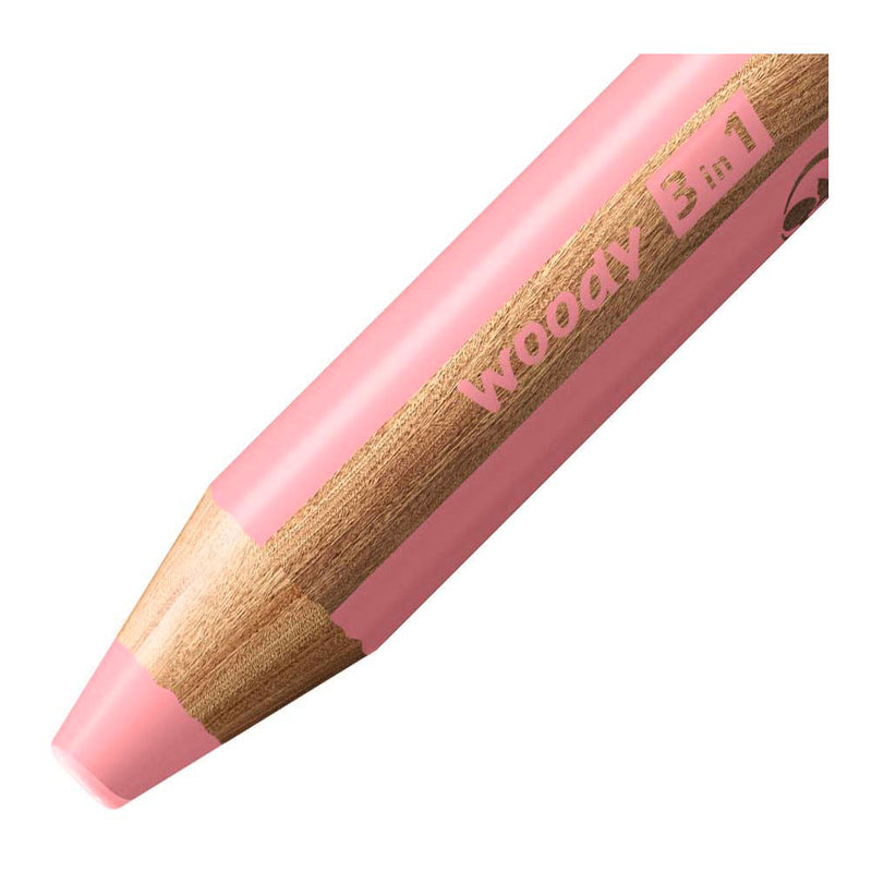 Afbeelding laden in galerijviewer, Stabilo woody 3 in 1 - multitalent kleurpotlood - pastel roze
