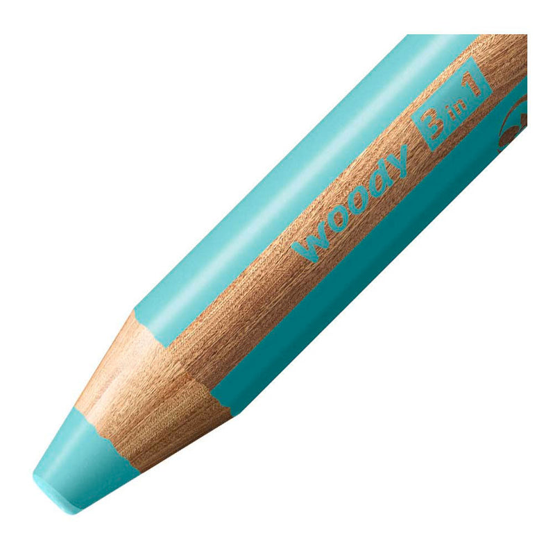Afbeelding laden in galerijviewer, Stabilo woody 3 in 1 - multitalent kleurpotlood - pastel blauw
