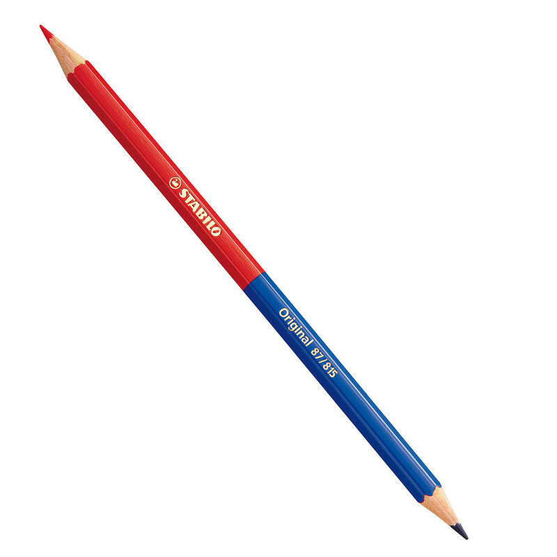Afbeelding laden in galerijviewer, Stabilo original - kleurpotlood - half rood-half blauw (87 815)
