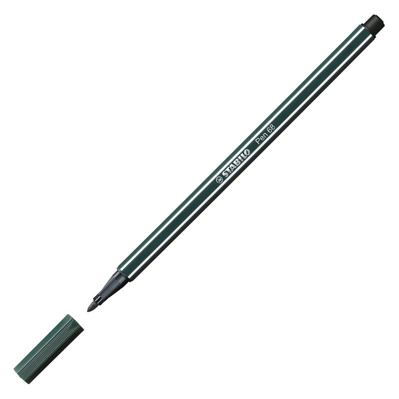 Afbeelding laden in galerijviewer, Stabilo pen 68 - viltstift - aarde groen (68 63)

