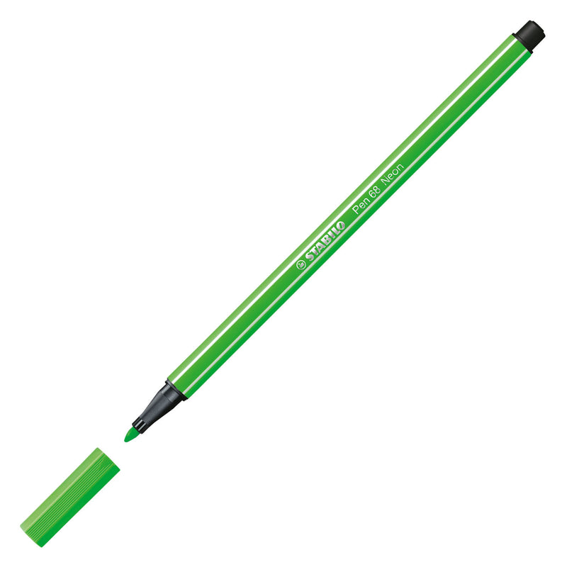 Afbeelding laden in galerijviewer, Stabilo pen 68 - viltstift - fluoriserend groen (68 033)
