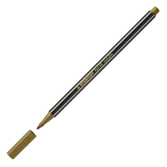 Stabilo pen 68 metallic - viltstift - metallic goud (68 810)
