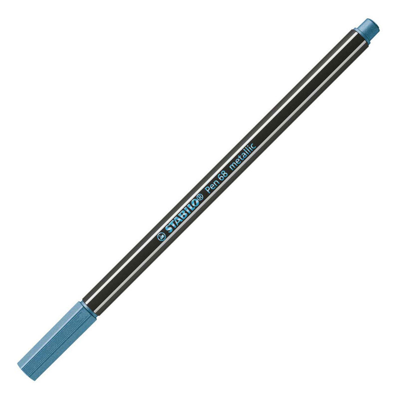 Afbeelding laden in galerijviewer, Stabilo pen 68 metallic - viltstift - blauw (68 841)
