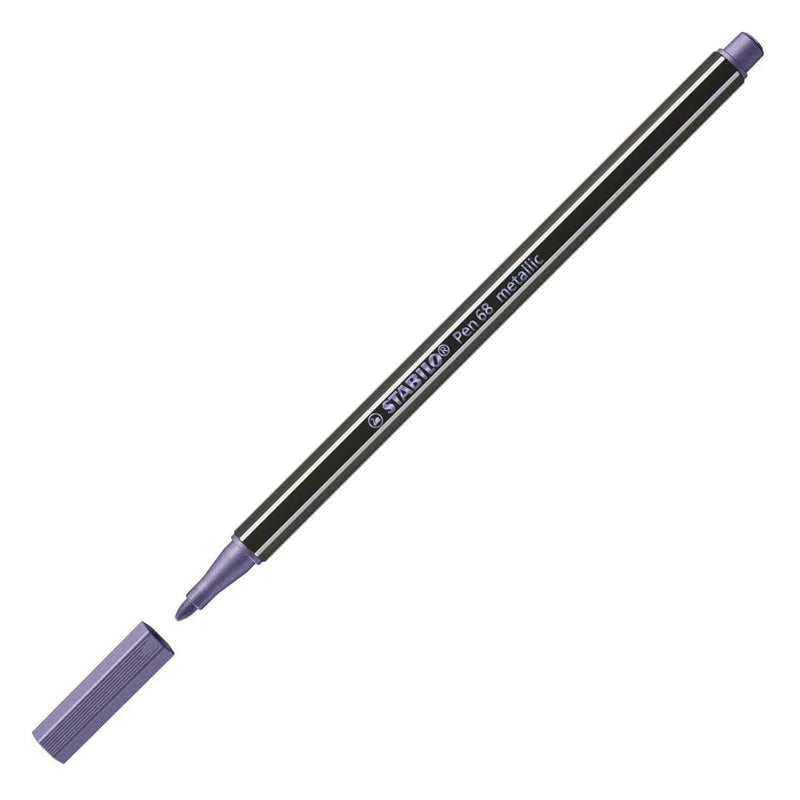 Afbeelding laden in galerijviewer, Stabilo pen 68 metallic - viltstift - paars (68 855)
