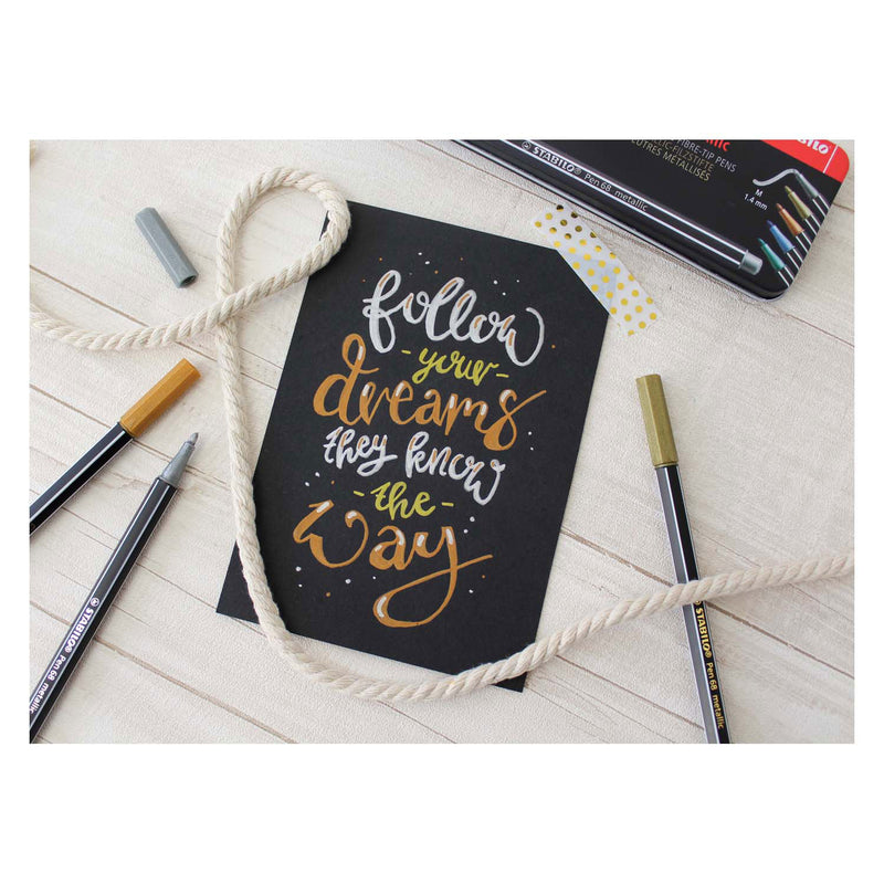 Afbeelding laden in galerijviewer, STABILO Viltstift - Metallic Roze (68 856)

