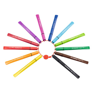 Stabilo cappi - viltstift - set met 12 stuks