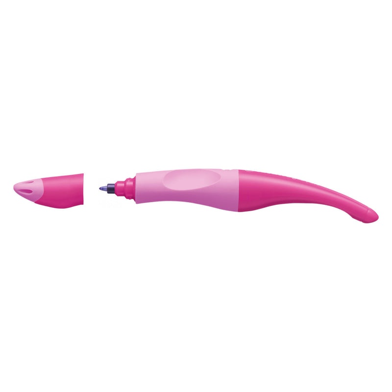 Afbeelding laden in galerijviewer, Stabilo easyoriginal - ergonomische rollerball - rechtshandig - blauwe inkt - navulbaar - roze
