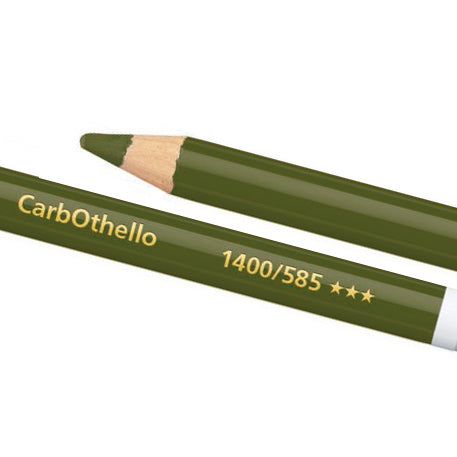 Afbeelding laden in galerijviewer, Stabilo carbothello -kalkpastel kleurpotlood - olijfgroen
