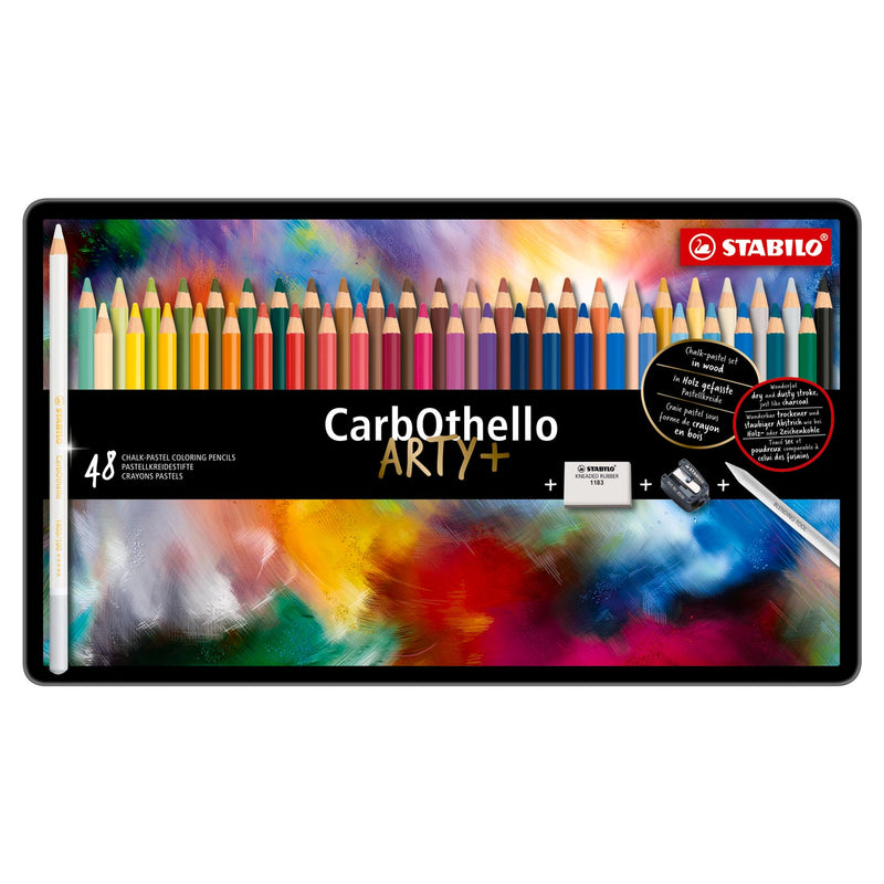 Afbeelding laden in galerijviewer, Stabilo carbothello - kalkpastel kleurpotlood - metalen set 48 st.
