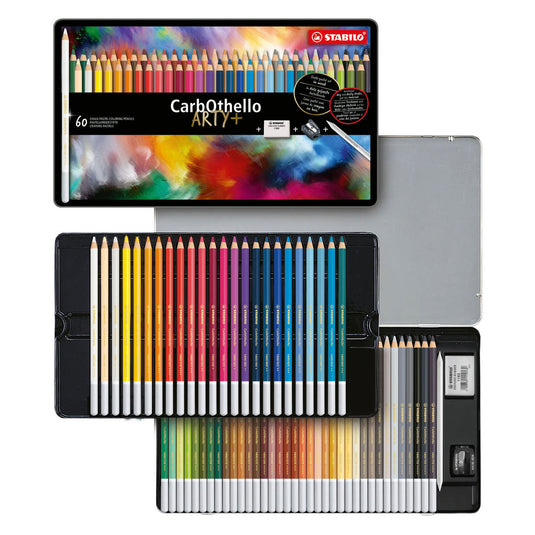 Stabilo carbothello - kalkpastel kleurpotloden - set 60 st.