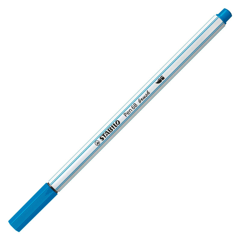 Afbeelding laden in galerijviewer, Stabilo pen 68 brush - viltstift - lichtblauw (31)
