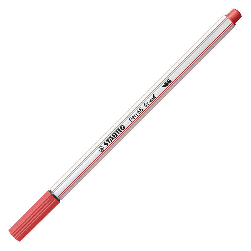 Afbeelding laden in galerijviewer, Stabilo pen 68 brush - viltstift - roestig rood (47)
