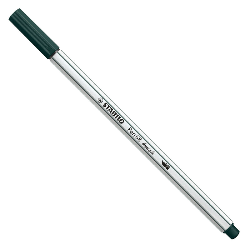 Afbeelding laden in galerijviewer, Stabilo pen 68 brush - viltstift - aarde groen (63)
