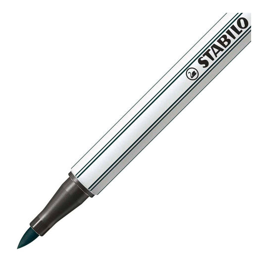 Stabilo pen 68 brush - viltstift - aarde groen (63)