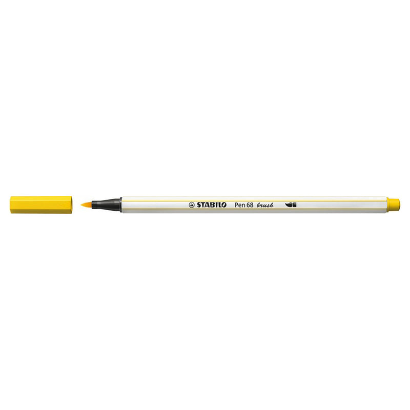 Afbeelding laden in galerijviewer, Stabilo pen 68 brush - viltstift - geel (44)
