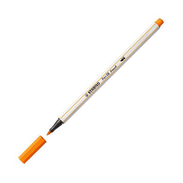 Afbeelding laden in galerijviewer, Stabilo pen 68 brush - viltstift - oranje (54)
