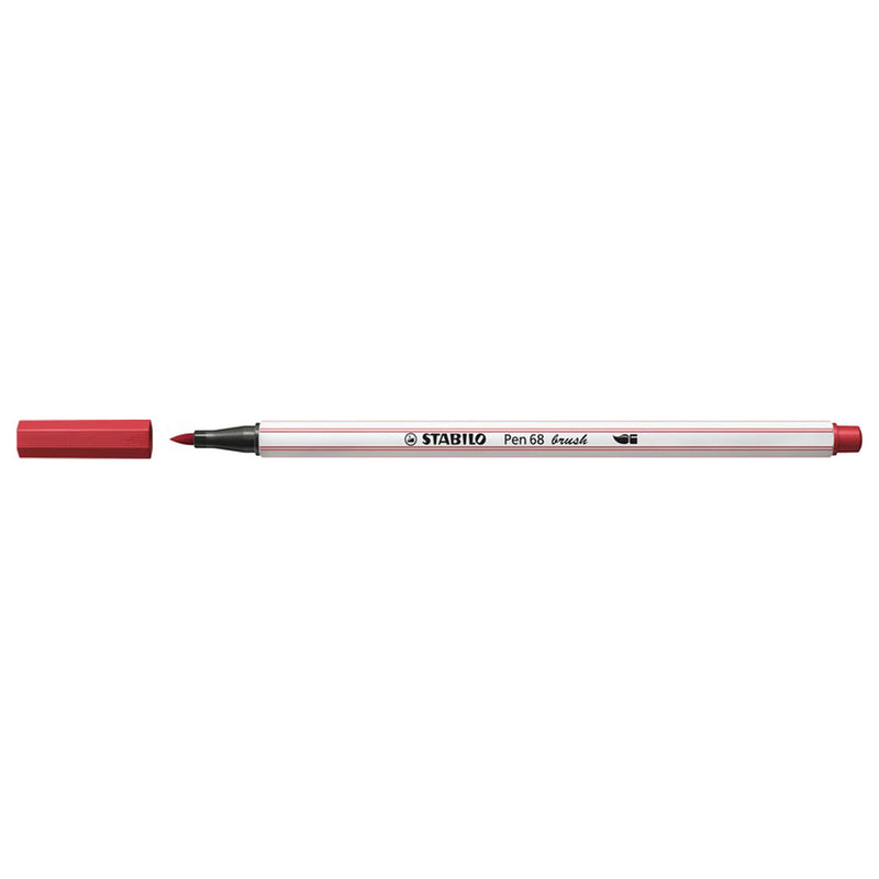 Afbeelding laden in galerijviewer, Stabilo pen 68 brush - viltstift - donkerrood (50)
